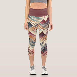 Colourful Canyons Capri Leggings