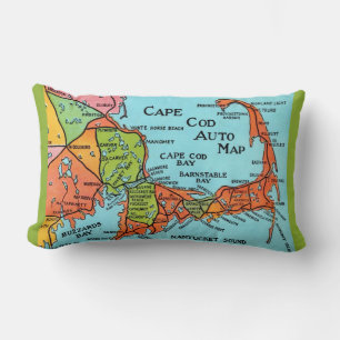 Colourful Cape Cod Lumbar Pillow