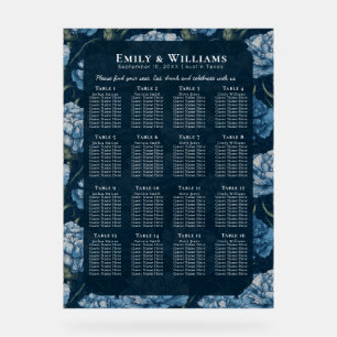 Colourful Carnation Garden Countryside Wedding Acrylic Sign