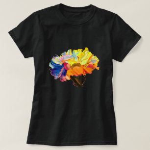 Colourful carnation watercolor flower T-Shirt