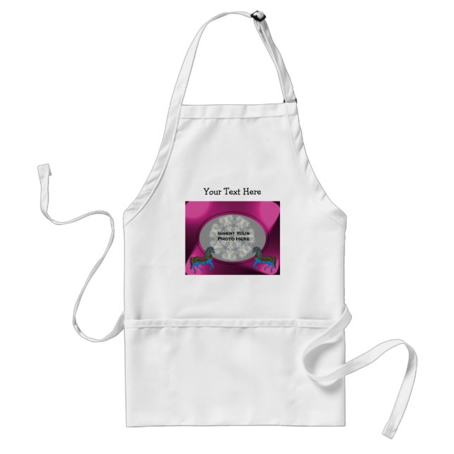 Colourful Carousel Horses Design Photo Standard Apron (Front)