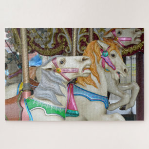 Colourful carousel horses jigsaw puzzle