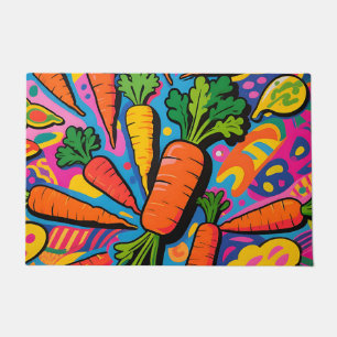 Colourful Carrot Explosion Pattern Doormat