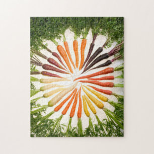 Colourful Carrots In A Circle Jigsaw Puzzle