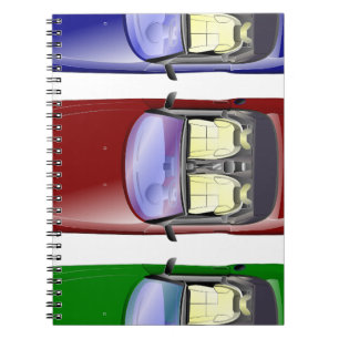 Colourful cars notebook