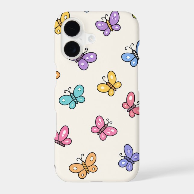Colourful Cartoon Butterfly Pattern (Back)