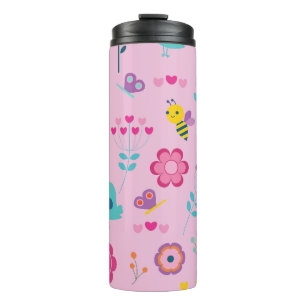 Colourful Cartoon Design Thermal Tumbler