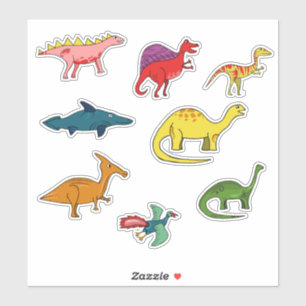 Colourful Cartoon Dinosaur Collection Set