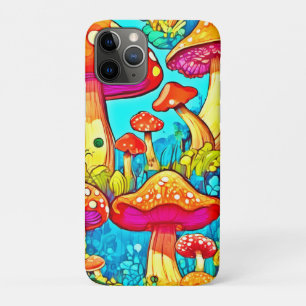 Colourful Cartoon Fungi Fantasies iPhone 11 Pro Case