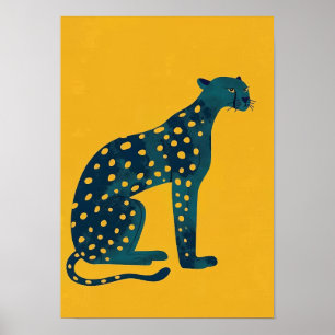 Colourful Cartoon Street Scene Poster for Kids Roo