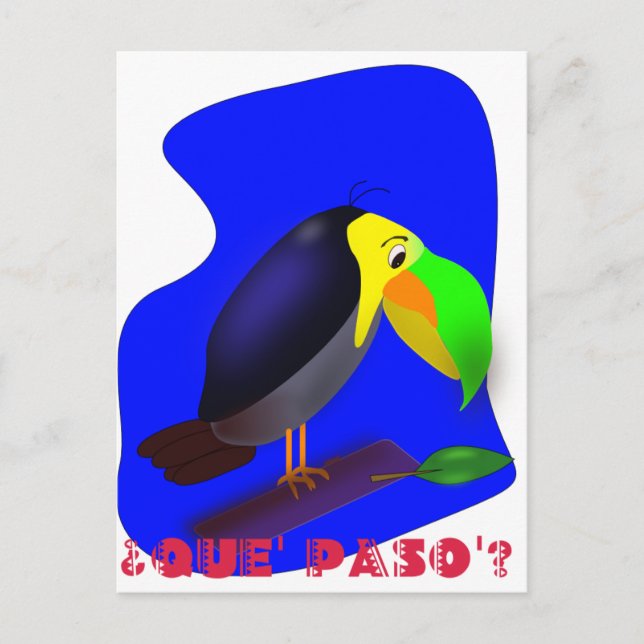 Colourful cartoon Toucan Postcard (Front)