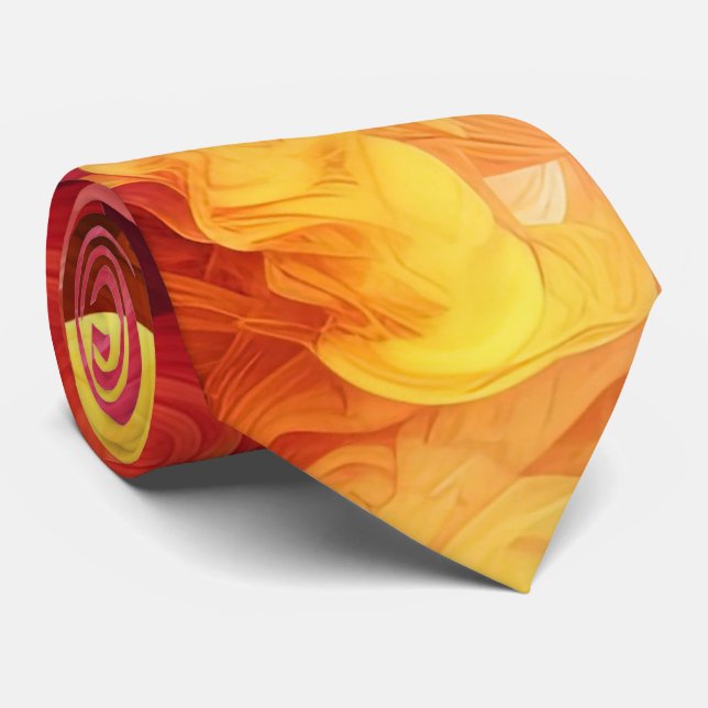 Colourful Cascade Neck Tie (Rolled)