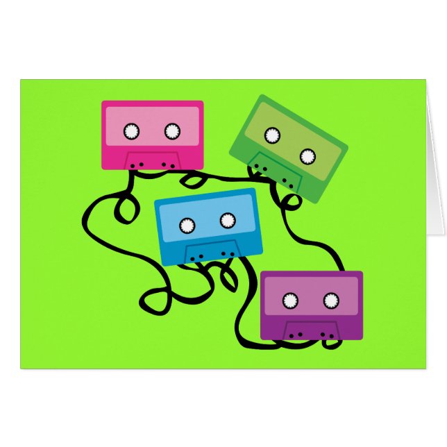 Colourful Cassette Tapes (Front Horizontal)