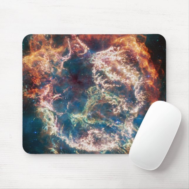 Colourful Cassiopeia A | Supernova | JWST Mouse Pad (With Mouse)
