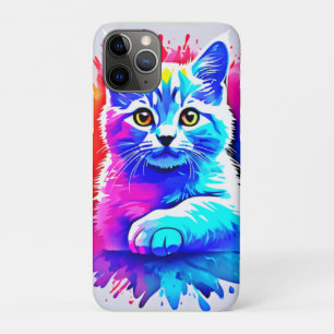 Colourful Cat Art iPhone 11 Pro Case