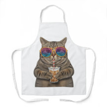 Colourful Cat Barista Apron – Cute Coffee Lover Gi