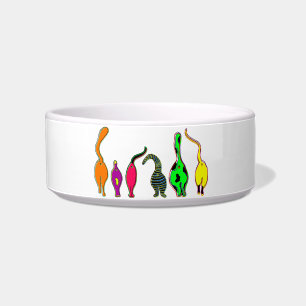 Colourful Cat Butts Bowl