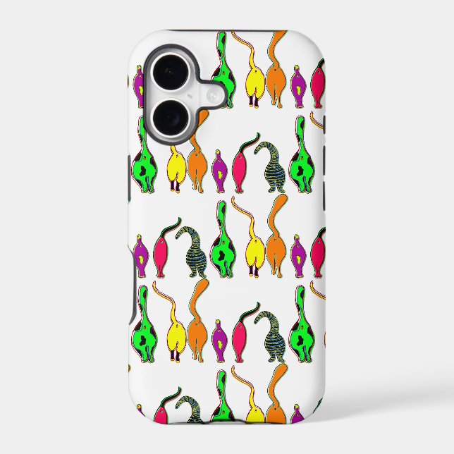 Colourful Cat Butts Pattern (Back)