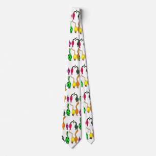 Colourful Cat Butts Pattern Tie