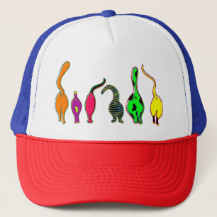 Colourful Cat Butts Trucker Hat