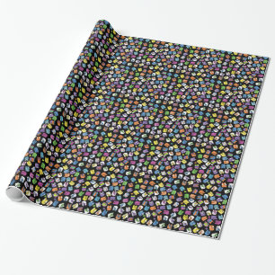 Colourful Cat Collage Wrapping Paper