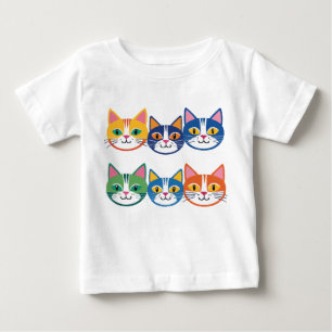 Colourful Cat Companions Baby T-Shirt