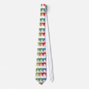 Colourful Cat Crowd Tie