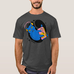 Colourful Cat Djing Dj Music T-Shirt