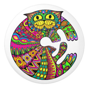 Colourful Cat Knobs revised
