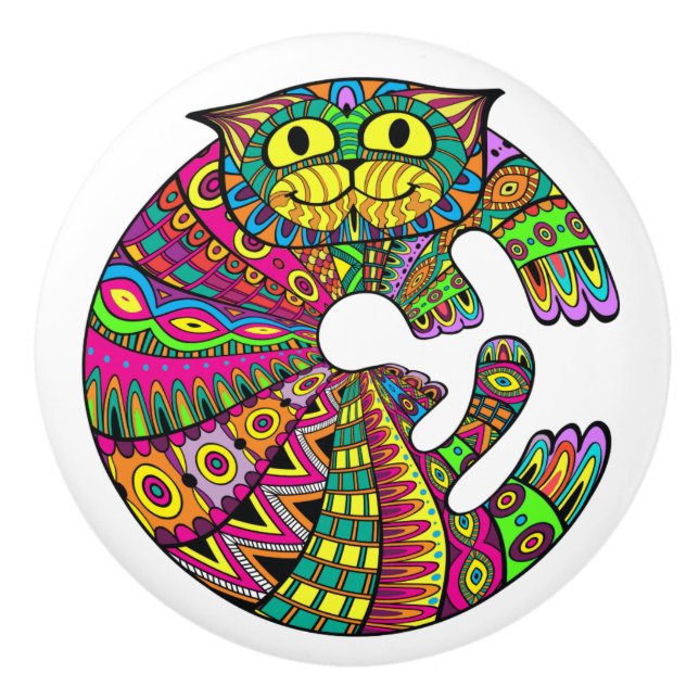 Colourful Cat Knobs revised (Front)