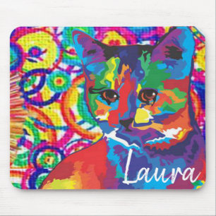 Colourful Cat Mouse Pad! Pad
