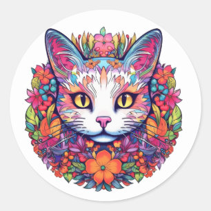 Colourful Cat Stickers