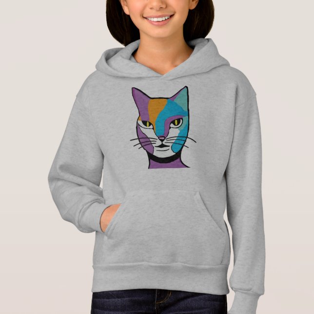Colourful Cat Woman Illustration (Front)