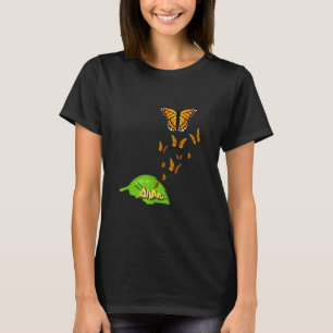 Colourful Caterpillar Monarch Butterfly Metamorpho T-Shirt