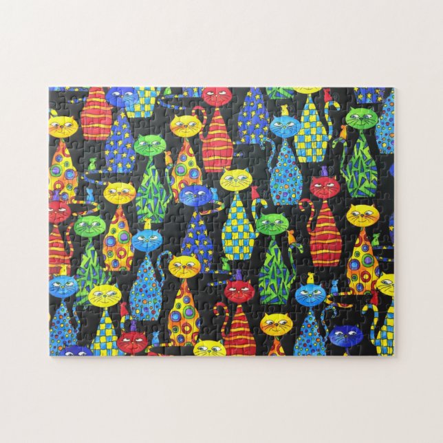 Colourful Cats and Mice Jigsaw Puzzle (Horizontal)