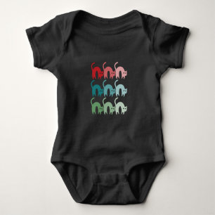 Colourful Cats Baby Bodysuit Fixed Design