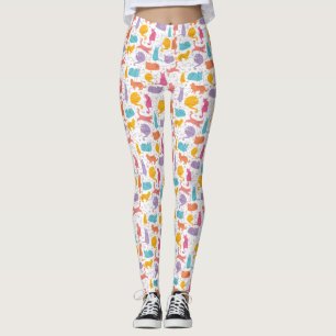 Colourful Cats Cute Leggings