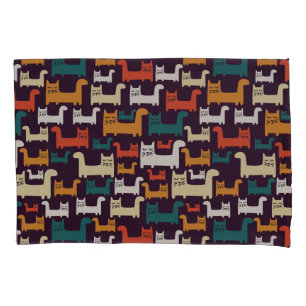 Colourful Cats Pattern pillowcases