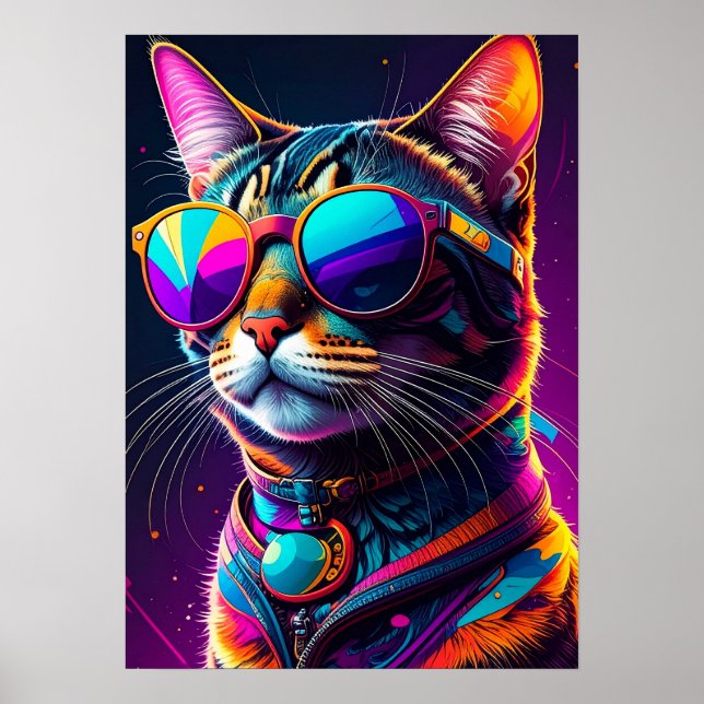colourful cats poster (Front)