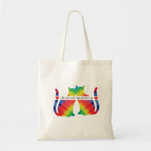 Colourful cats tote bag