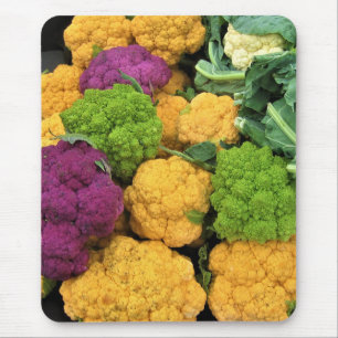 Colourful Cauliflower, Autumn Decor Mouse Pad
