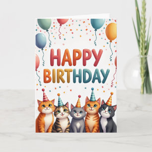 Colourful Celebration Birthday Card