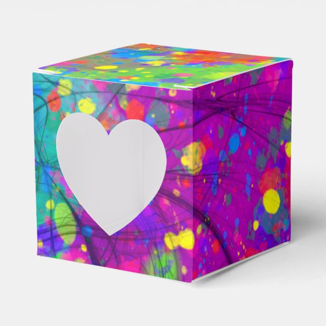 Colourful Celebration Favour Box (Front Side)