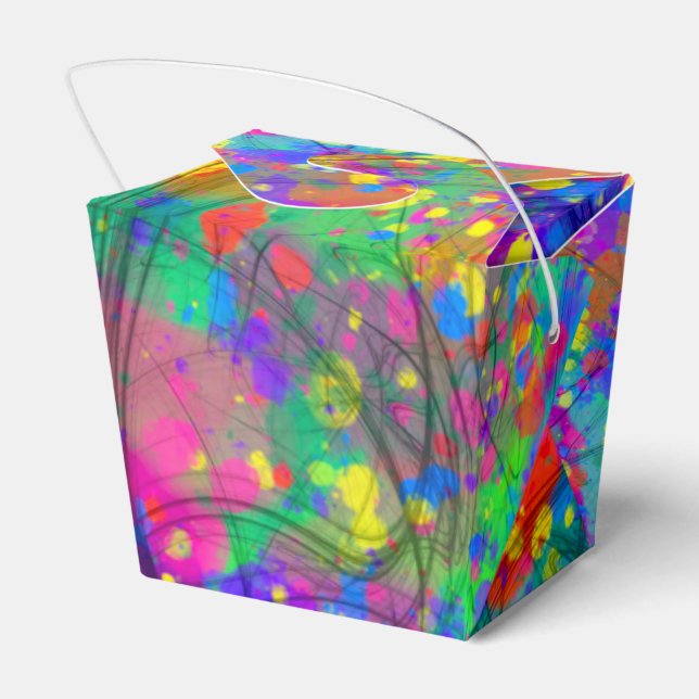 Colourful Celebration Favour Box (Back Side)