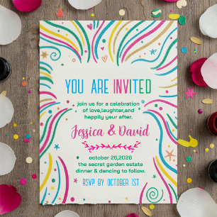 Colourful Celebration Party Invitation