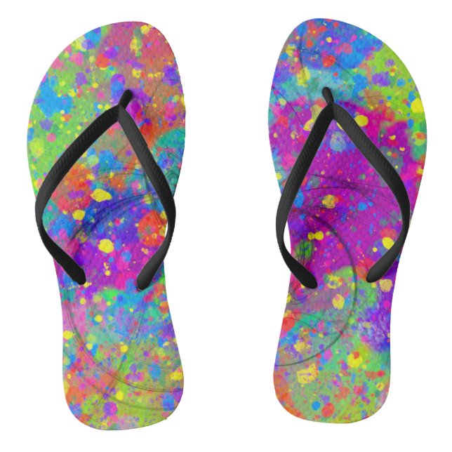 Colourful Celebration Thongs (Footbed)