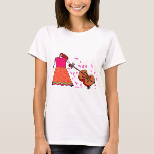 Colourful Cellist Cello Music T-shirt