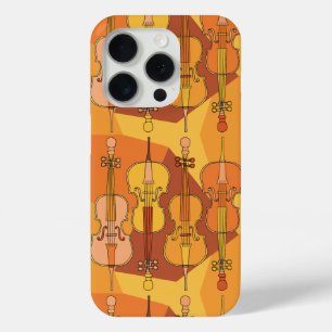 Colourful Cello Pattern iPhone 15 Pro Case