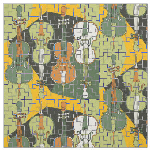 Colourful Cello Pattern Fabric