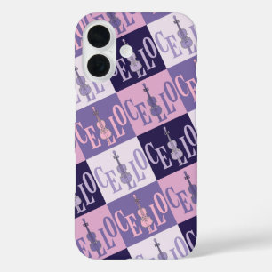 Colourful Cellos Pattern iPhone 16 Case
